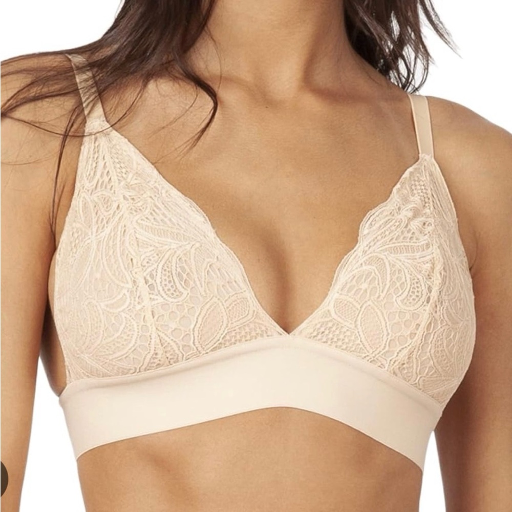 Lively - set of 2 ivory & black Long Lined Bralette